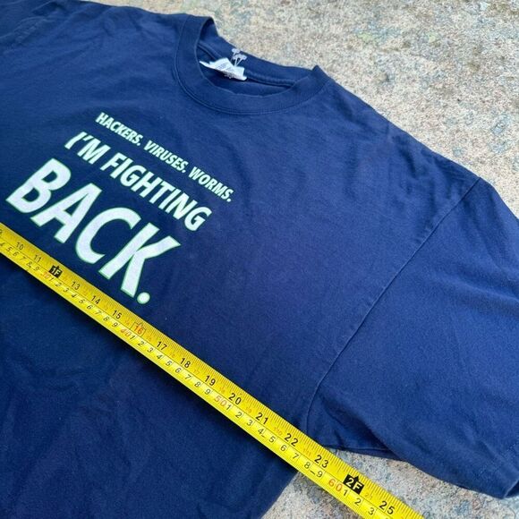 Microsoft Windows Hacker Virus Y2K Tech Shirt - Picture 2 of 5